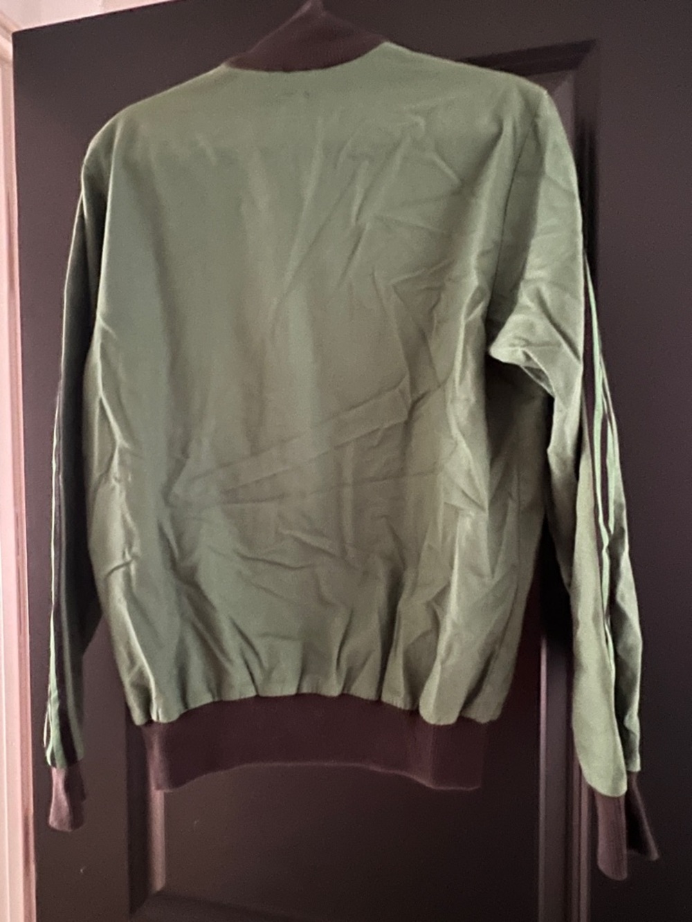 Espana 82 adidas Green Bomber-Style Track Jacket with Black Trim - Picture 7 of 10